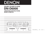 Denon DND6000 - Dual DJ CD Player Manuel utilisateur
