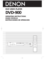 Denon DVD-900 Manuel utilisateur