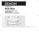 Denon RCDM33 Manuel utilisateur