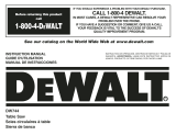 DeWalt DW744 Manuel utilisateur