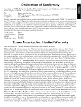 Epson EX5230 Warranty