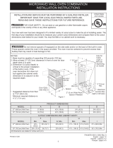 Frigidaire FGMC3065PF Guide d'installation