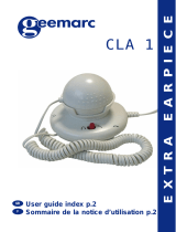 Geemarc Extra Earpiece CLA 1 Manuel utilisateur