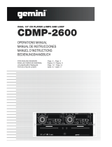 Gemini Industries CDMP-2600 Manuel utilisateur