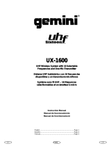 Gemini UHF Sixteen UX-1600 Manuel utilisateur