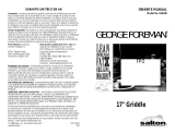 George Foreman GFG185 Le manuel du propriétaire