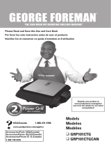 George Foreman Power Grill GRP101CTGCAN Manuel utilisateur