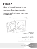 Haier HLP140E - 2.6 cu. Ft. Portable Vented Electric Dryer Manuel utilisateur