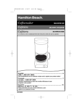 Hamilton Beach 48131 - WHT Express Coffee Maker Manuel utilisateur