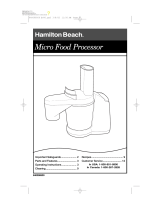 Hamilton Beach 70160R Manuel utilisateur