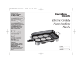 Hamilton Beach Premiere Cookware Electric Griddle 38541 Manuel utilisateur