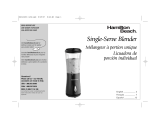 Hamilton Beach Single-Serve Blender Manuel utilisateur