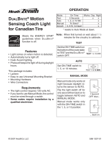 Heath Zenith Motion Sensing Coach Lights Manuel utilisateur