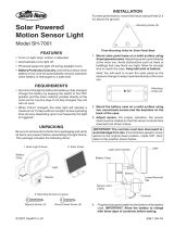 Heath Zenith Solar Powered Motion Sensor Light SH-7001 Manuel utilisateur
