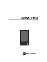 Hipstreet HS-2805 Manuel utilisateur