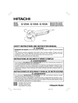 Hitachi Grinder electric disc grinder Manuel utilisateur