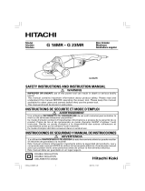 Hitachi G18MR. G 23MR Manuel utilisateur