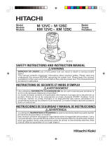 Hitachi M 12VC Manuel utilisateur