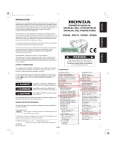 Honda GX240 Le manuel du propriétaire