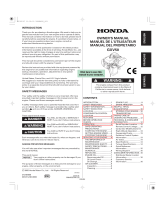 Honda GXV50 Manuel utilisateur