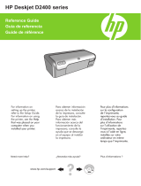 HP Deskjet D2400 Printer series Manuel utilisateur