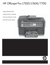 HP (Hewlett-Packard) Officejet Pro L7700 All-in-One Printer series Manuel utilisateur