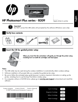 HP Photosmart Plus All-in-One Printer series - B209 Manuel utilisateur