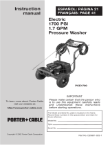 Porter Cable PCE1700 Manuel utilisateur
