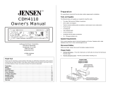 Jensen CDH4110 Manuel utilisateur