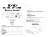 Jensen CR1620SE Le manuel du propriétaire