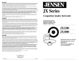 Jensen JX1200 Manuel utilisateur