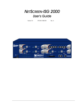 Juniper Networks NETSCREEN-ISG 2000 Manuel utilisateur