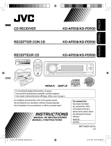 JVC KD PDR50 - Radio / CD Manuel utilisateur
