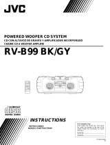 JVC POWERED WOOFER CD RV-B99 BK/BU Manuel utilisateur