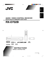 JVC RXD702B - AV Receiver Manuel utilisateur