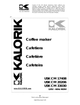 KALORIK - Team International Group Coffeemaker USK CM 17408 Manuel utilisateur