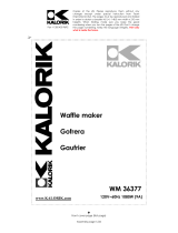 KALORIK - Team International Group Waffle Iron WM 36377 Manuel utilisateur
