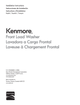 Kenmore 3.9 cu. ft. Front-Load Washer - White ENERGY STAR Guide d'installation