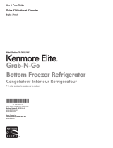 Kenmore Elite 24 cu. ft. Counter-Depth Bottom-Freezer Refrigerator w/ Grab-N-Go Door ENERGY STAR Le manuel du propriétaire