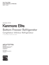 Kenmore Elite 25 cu. ft. French-Door Bottom-Freezer Refrigerator Non-Dispenser ENERGY STAR Le manuel du propriétaire
