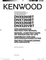 Kenwood DNX 9260 BT GPS Navigation System Manuel utilisateur