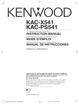 Kenwood eXcelon KAC-X541 Manuel utilisateur