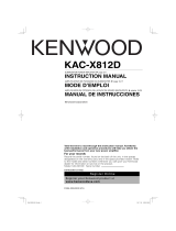 Kenwood eXcelon KAC-X812D Manuel utilisateur
