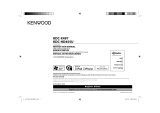 Kenwood KDC-X497 Manuel utilisateur
