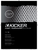 Kicker 2009 CompVT Truck Sub Box Owners Le manuel du propriétaire