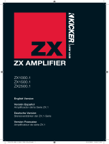 Kicker ZX2500.1 Manuel utilisateur