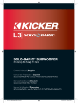 Kicker L3 Manuel utilisateur