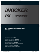 Kicker 2012 PX 100/2 Stereo Amplifier Le manuel du propriétaire