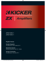 Kicker 2012 ZXS Mono Amplifiers Le manuel du propriétaire