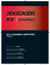 Kicker 4-Channel Manuel utilisateur